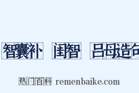 智囊补·闺智·吕母造句是什么意思的图片